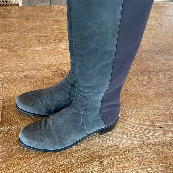 Stuart Weitzman OKB reserve 5050 boots, slate gray - Picture 4 of 11